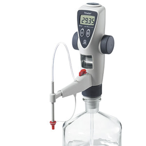 BrandTech Scientific Titrette, 10mL with titration and recirculation valve - Bottle-Top Burettes